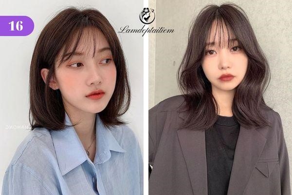 Mẫu tóc Hàn Quốc dành cho nàng muốn che khuyết điểm ở trán