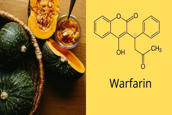 tương tác nhỏ giữa bí ngô và warfarin