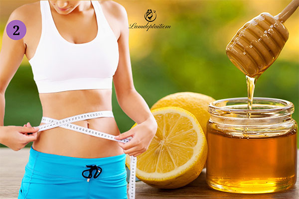uống nước chanh mật ong giảm cân